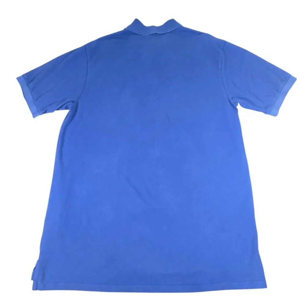 Polo Ralph Lauren Embroidered Polo Bear Mesh Shirt Royal Blue Mens Size XLT